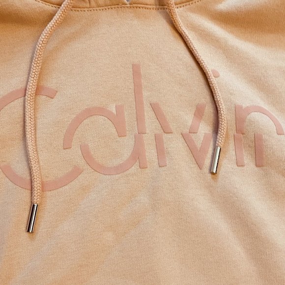 Calvin Klein Sweatshirt Hoodie Skin Tone light Pink Medium - Picture 3 of 8